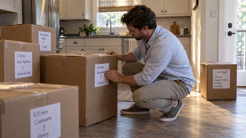 How to Label Moving Boxes for Faster Unloading and Easier Unpacking